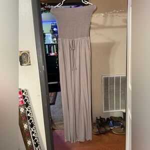 Zenana Outfitters Tan Jumpsuit